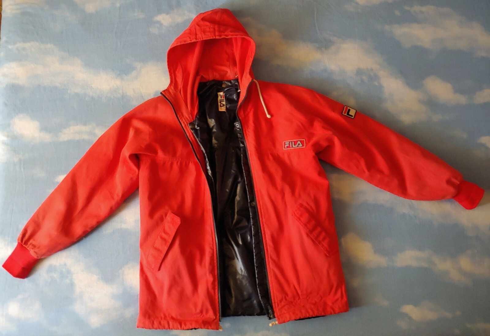 JACKET cotton double 80's FILA era Borg TG.44 circa S made in Italy RARE