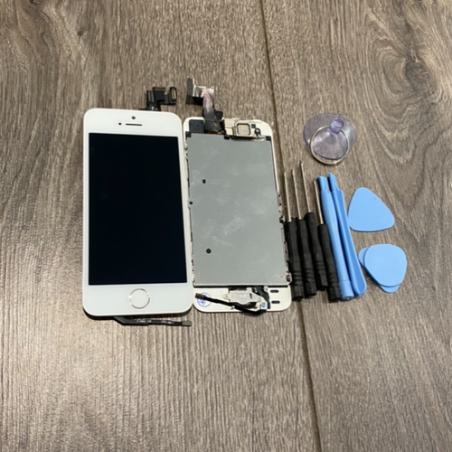 For iPhone SE LCD Screen Replacement Touch Digitizer Home Button Camera