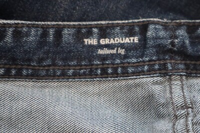 AG Adriano Goldschmied Mens 40x29.5 Dark Wash The Graduate