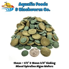 45-lbs Mixed Size Wafers of Spirulina, Algae, Snails, Shrimp, Plecos & More