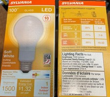  4 pack Sylvania LED A21 Soft White 100 watt equivalent Glass LED Light Bulb