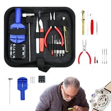 16pcs Watch Repair Tool Kit Link Remover Spring Bar Tool Case Opener Screwdriver