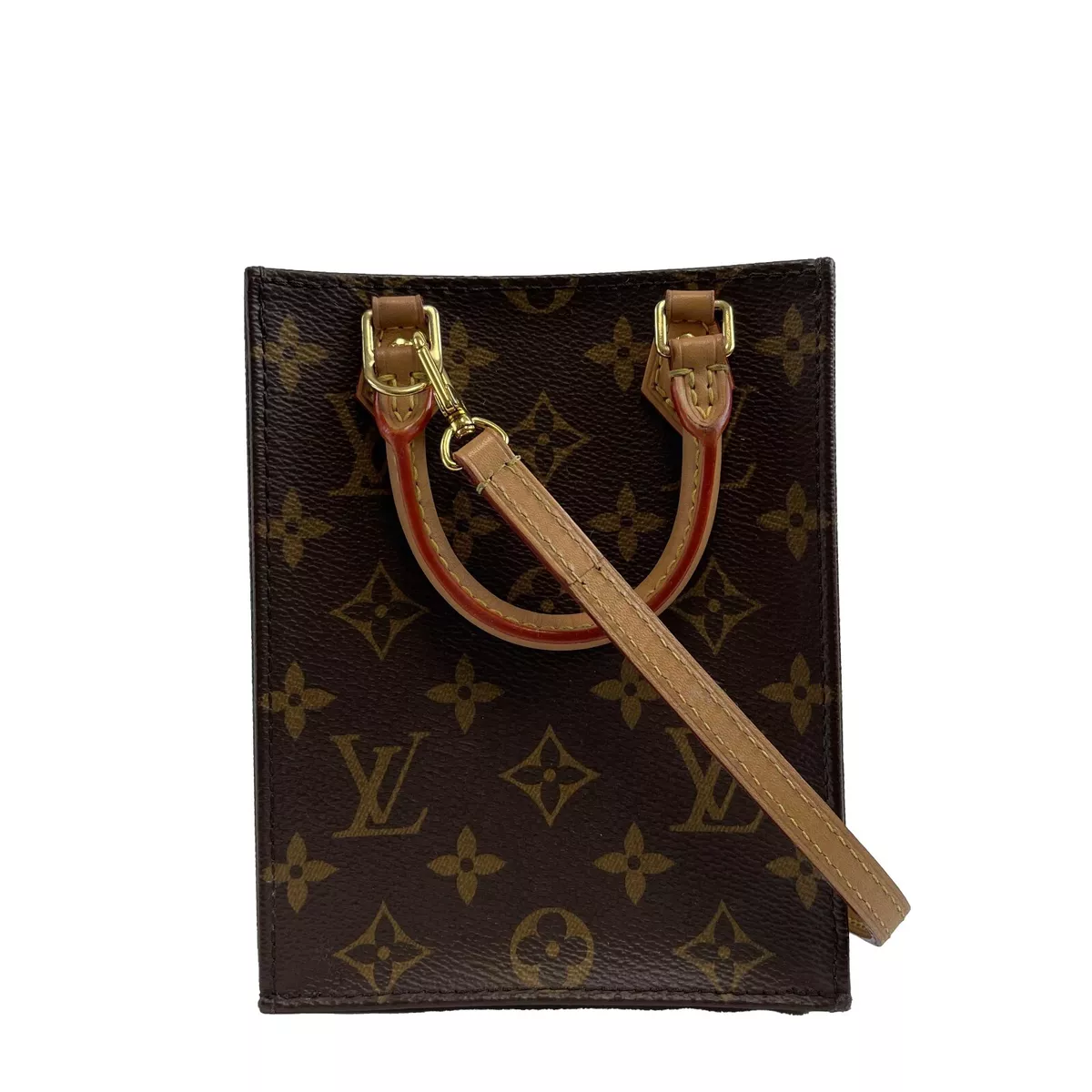 LOUIS VUITTON - LV Monogram Petit Sac Plat - Brown Canvas Top