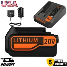 1~2 Pack 20V For Black and Decker Lithium Battery LBXR20 Battery or Charger