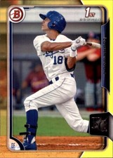 2015 Bowman Prospects YELLOW #BP10 Logan Moon LOS ANGELES DODGERS
