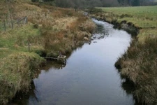 Photo 6x4 View from Dolydd Bridge: Afon Lwyd and lime doser Llwynygog The c2008