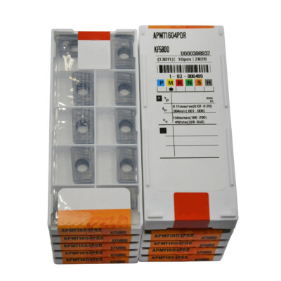 10Pcs 1Boxe APMT 1604PDR KF5800 CNC Carbide InsertsOpens