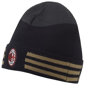 adidas black and gold beanie
