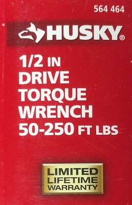 Husky  1/2 in Drive Torque Wrench 50 ft/lbs to 250 ft/lbs  (HL122)