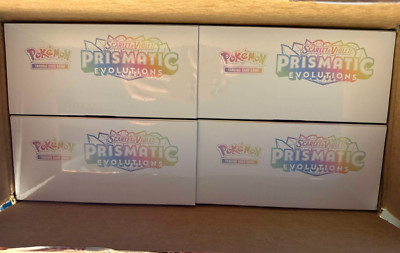 Pokemon Center Prismatic Evolutions Elite Trainer Box ETB x4