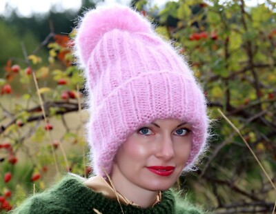 帽子 FUMIKA UCHIDA MOHAIR/ALPACA BLEND BEANIE Brushed Mohair Beanie - Matcha