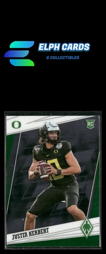 2020 Panini Chronicles Draft Picks #5 Justin Herbert Phoenix Draft Picks Blue