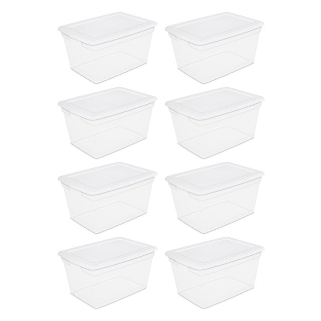 clear tote bin
