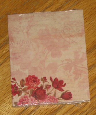 Kimberly Poloson Art - Words of Love Flowers Vintage Lang Press Notes 50 Sheets