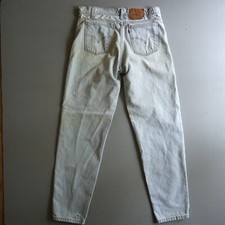 Vtg Levis 505 Jeans Orange Tab 36x34 Measure 34 x 33 Distress Fade 90s Mens Blue