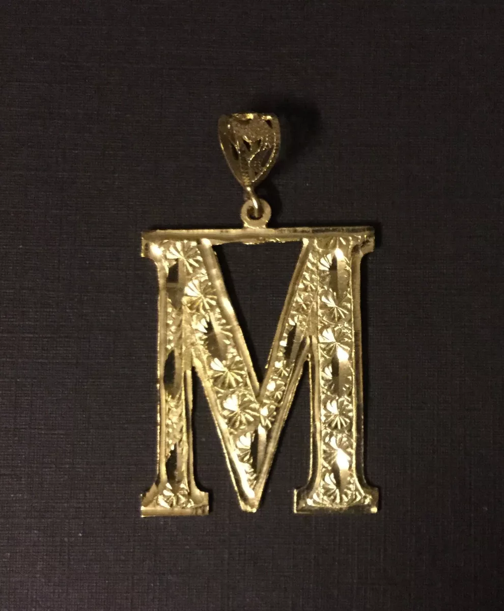 Big letter hotsell m necklace