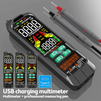 Digital Multimeter Voltage Current Capacitance Frequency Diode True RMS Tester