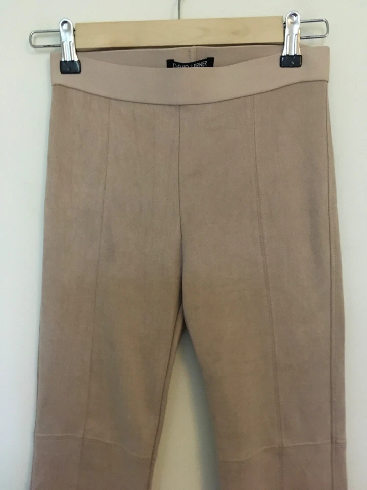 Leggings para mujer David Lerner talla S imitación gamuza cosidos nude DAL0361 NUEVOS CON ETIQUETAS Foto 3 de 4