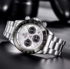 2024 Benyar Homage Chronograph - Silver Dial, Diver, Stainless Steel