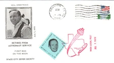 1970 NASA Apollo 11 Astronaut Neil A. Armstrong Retires Houston 1 July SCCS