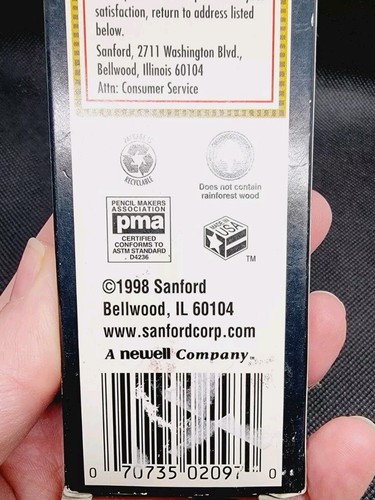 VTG 1998 Mirado 100% Premium Cedar Pencils No # 1 02095 Sanford 12 Pencils W Box - 第 3/7 張圖片
