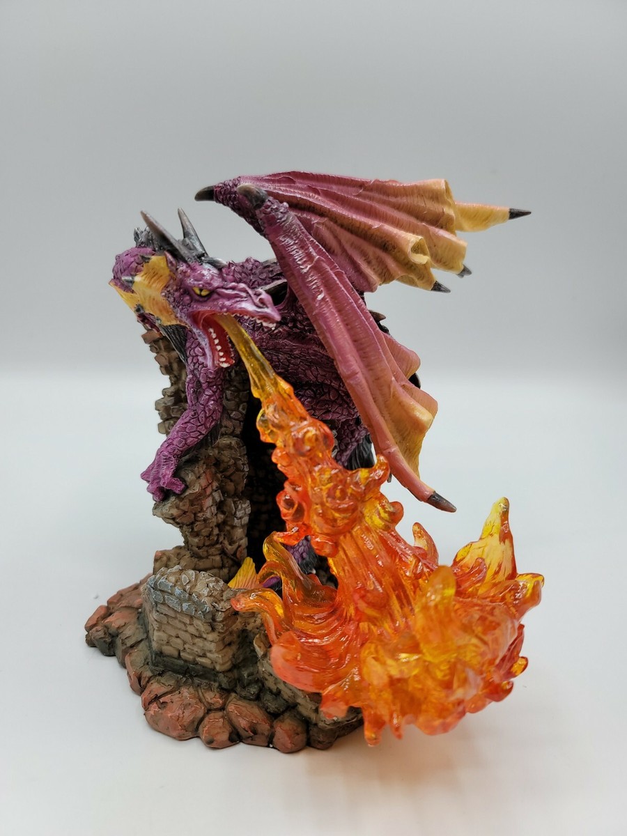 Vintage 2002 Myths & Legends Purple fire Dragon Uniquely Hand