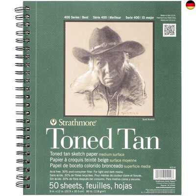 STRATHMORE Toned Tan Sketch, 400er Serie, hellbraunes, recyceltes