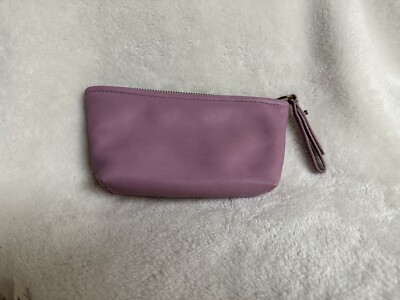 MADEWELL Glass/Pencil Case Pouch LAVENDER w/Zipper and Wristlet NWOT