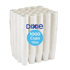 Dixie PerfecTouch White Insulated Paper Cups, 12 Ounce (Pack of 1,000)
