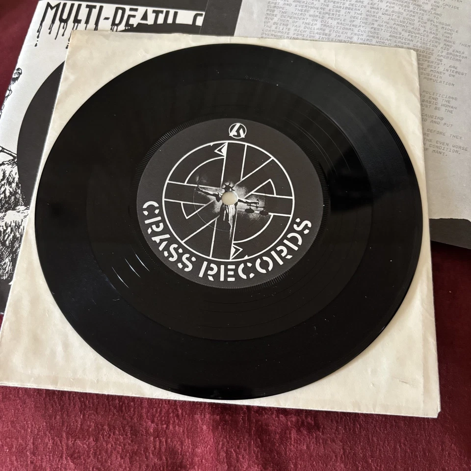 MDC - Multi Death Corporations - 7" Vinyl Single - 1983 Crass Records - PUNK - Image 4 of 4