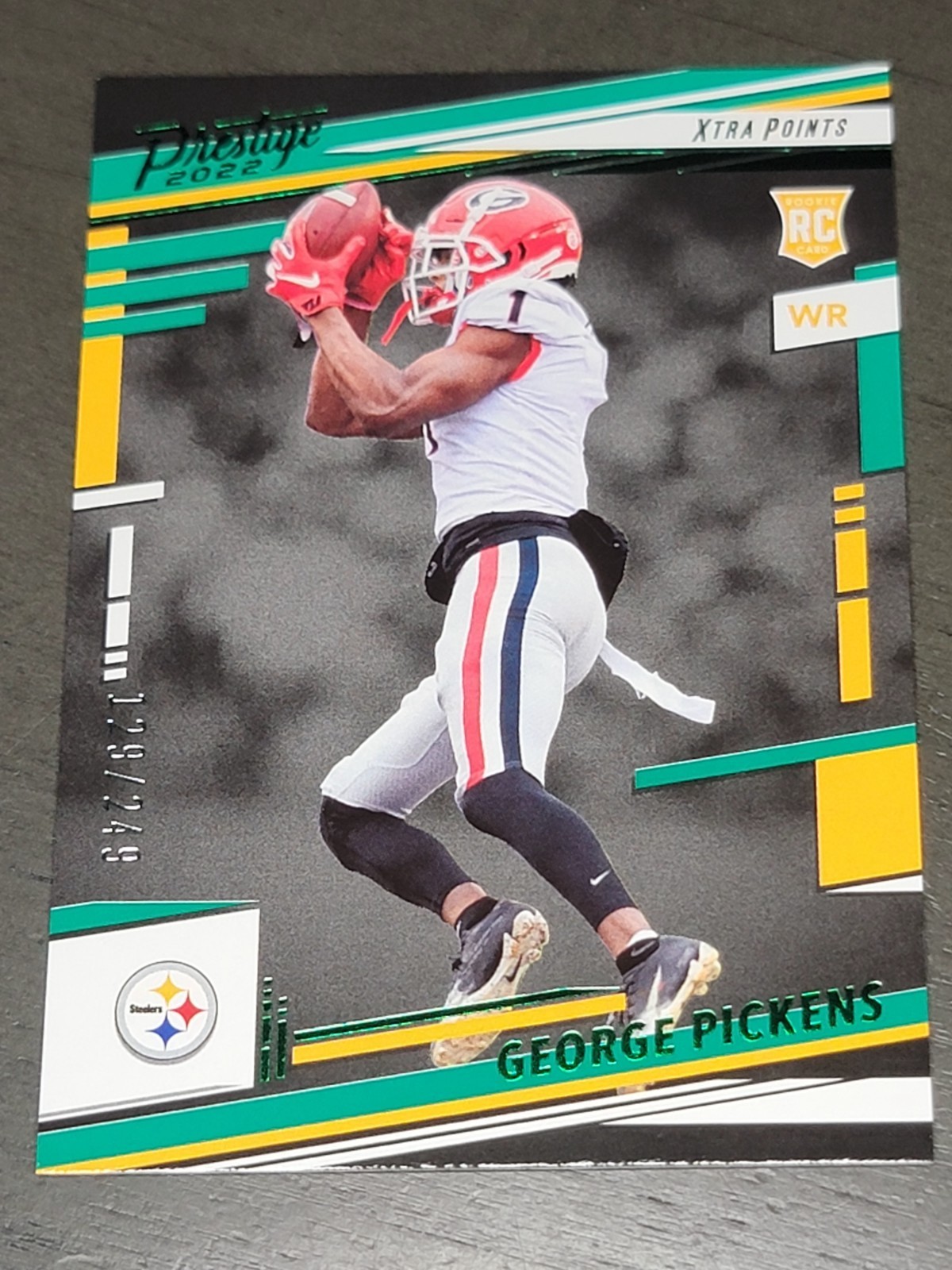 2022 Panini Prestige - Rookies George Pickens #323 Xtra Points Green /249 (RC)