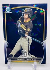 Samuel Zavala 2023 Bowman Draft Sapphire #BDC-83 Chrome Prospect Black /10