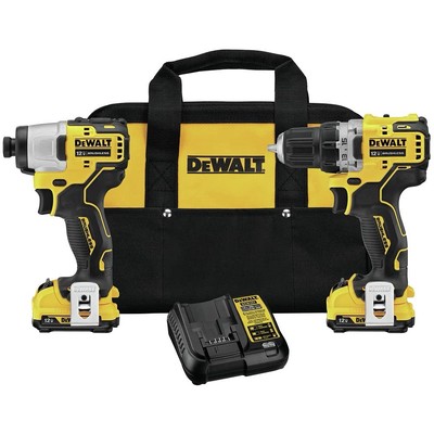 DEWALT DCK221F2 12V MAX Brushless Cordless Drill and Impact Driver Kit