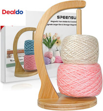 Yarn Holder for Crocheting, Upgrade Larger Size  Magnetic Crochet Yarn Holder,
