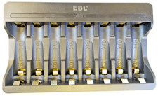 EBL 8-Slot Smart Lithium Battery Charger 1.5V AA AAA Li-ion USB Powered