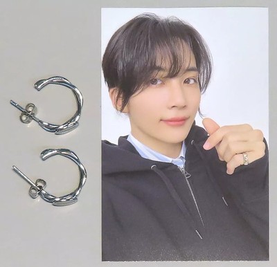 PLEDIS ENTERTAINMENT SEVENTEEN Jeonghan Silver Earrings 8th Anniversary Official