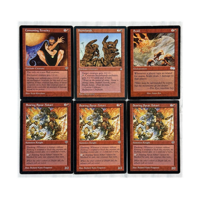 Vintage MTG Red Aggro Combat Utility Lot Total War Old Border Cards