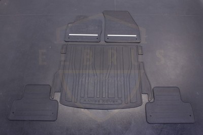 RANGE ROVER EVOQUE 12-19 FRONT REAR ALL WEATHER RUBBER FLOOR MAT SET BLACK OEM