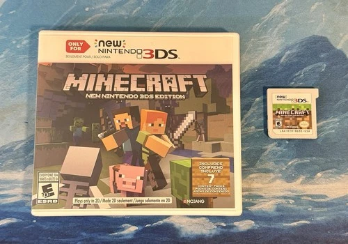 Minecraft: New Nintendo 3DS Edition (3DS, 2017) No E-Manual Insert - Working
