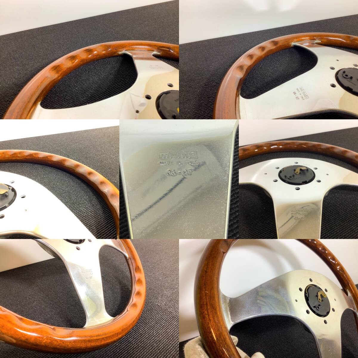 MOMO Challenge Wood Steering Wheel 350mm Polished JDM Mazda Miata