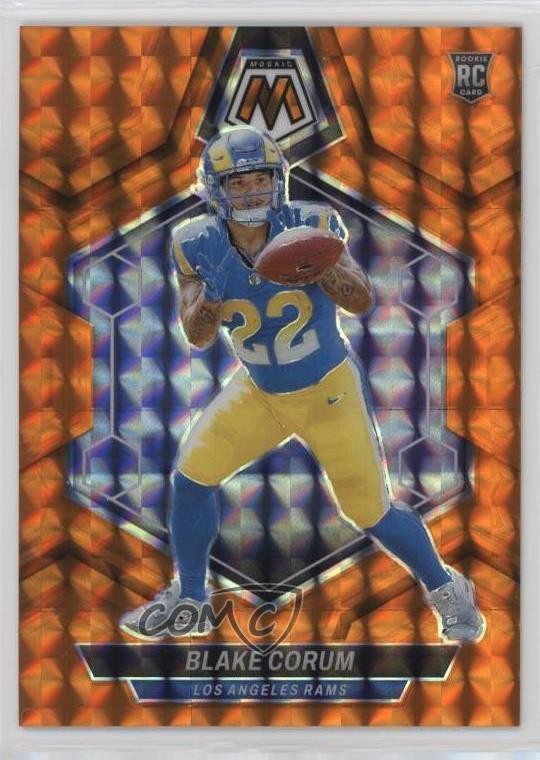 2024 Panini Mosaic Rookies Orange Mosaic Prizm 186/199 Blake Corum #368 1ha9