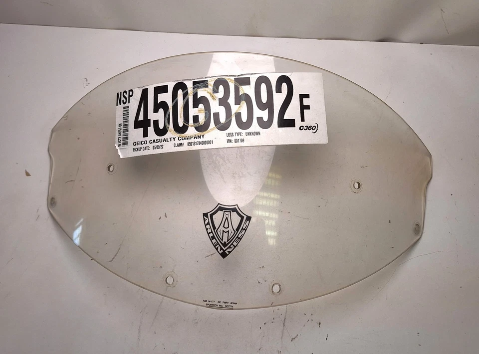 Victory Vision Arlen Ness Replacement Windshield Front Glass Used Nr. 258 - Image 3 of 4