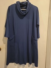 J Jill Pure Jill Dress Womens Turtleneck Blue Long Sleeve/ Size S Petite 