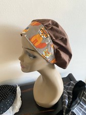 Bouffant medical Scrub Hat Fox Border