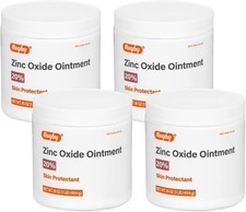 Rugby Zinc Oxide Ointment   1 LB Jar   4 Pack   Diaper Rash  Skin Protectant