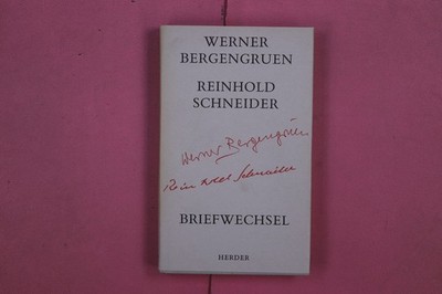 296878 Werner Bergengruen BRIEFWECHSEL Herder HC