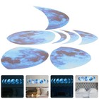  7 Sheets Moon Decal Decoration Ceiling Decals Glowing Creative Wall Sticker