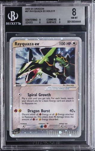 Rayquaza ex graded BGS 8 for sale on eBay