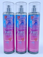 3 BATH  BODY WORKS PARIS AMOUR FINE FRAGRANCE BODY MIST SPRAY 8oz NEW