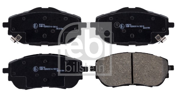 Vorderachse Febi Bilstein 170291 Bremsbelagsatz, Scheibenbremse FüR Toyota-image